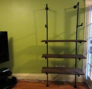 DIY Pipe Shelves