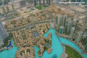 View from Top of Burj Khalifa in Dubai