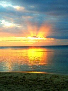 Sunset in Fiji